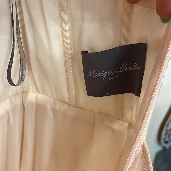 MONIQUE LHUILLIER – SPRING 2015 – BEFORE SUNRISE COLLECTION PINK BEADED GOWN - Picture 14 of 14